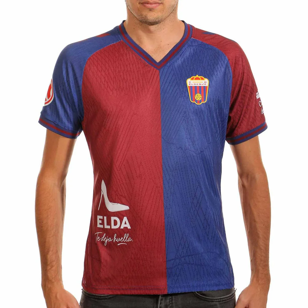CD Eldense Home Summer Match Jersey Women T Shirt Men Tee Girl Tshirt Top Children V Neck Quick Dry Short Sleeves Kids TShirt