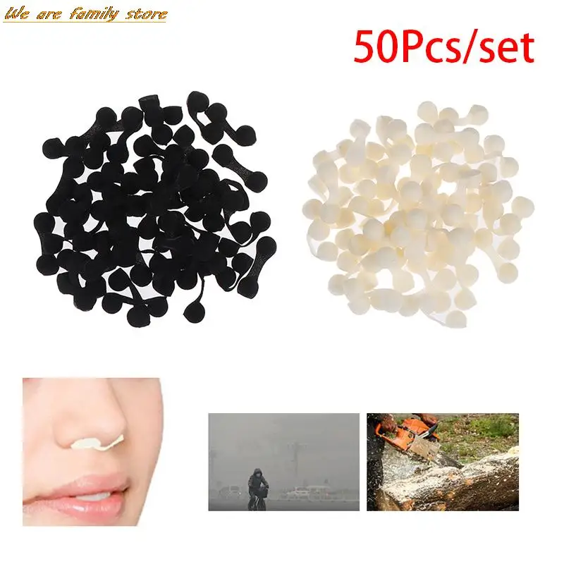 50pcs//lot anti-pollution opalovací nosní kolíček sprej nos filtrů houba black/white