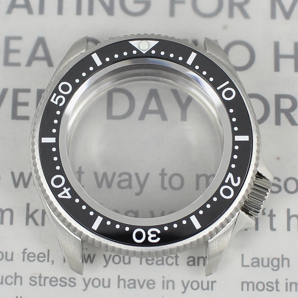 

Корпус часов 38 мм, 3,8, заводная головка, сапфировое стекло, керамический безель, серебряные аксессуары для часов для SKX013 GMT NH35 NH36 NH38 NH34, запасные части