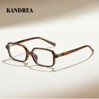 KANDREA, gafas de lectura cuadradas Vintage a la moda para mujer, montura pequeña de alta calidad, gafas graduadas para miopía e hipermetropía 23107