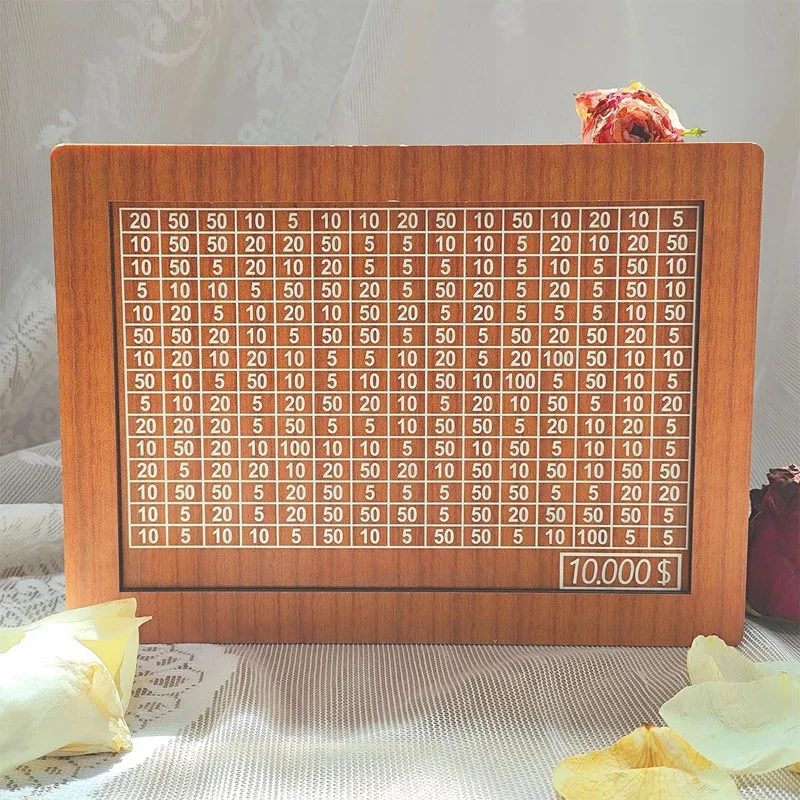

DIY Money Box with Counter Home Desktop Counter Piggy Bank Wooden Crafts