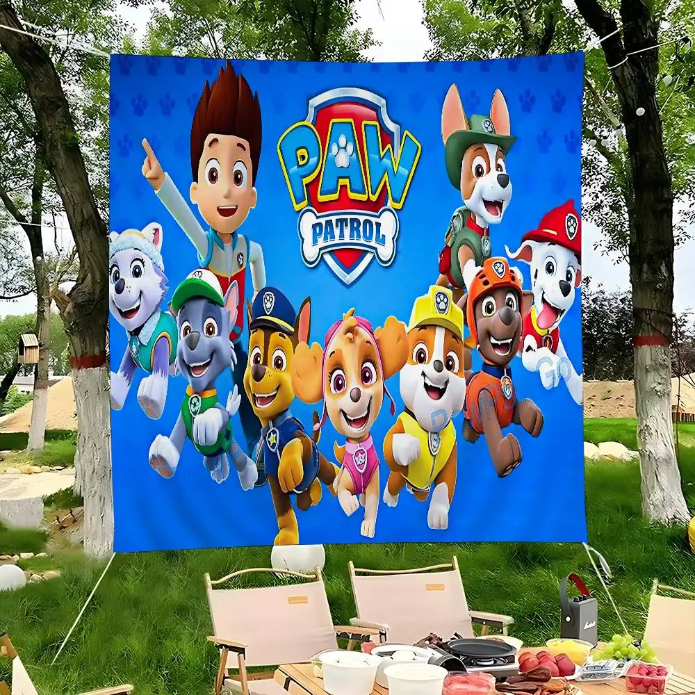Popular Children Animation P-Paw Advanced Printing Commercial Advertising Flag Company Party Banner