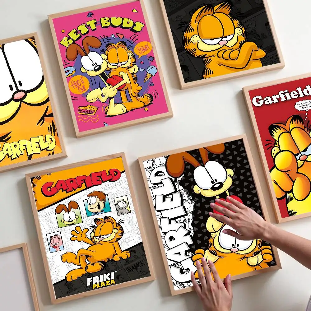 Anime G-Garfields C-Cat Good Quality Prints and Posters Waterproof Paper Sticker Coffee House Bar Posters Wall Stickers