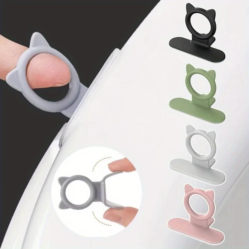 Silicone Bathroom Cover Lifting Device, Beautiful Hand Hygiene, Anti Dirty Lifting Ring, Cabinet Handle, Bathroom Accessories