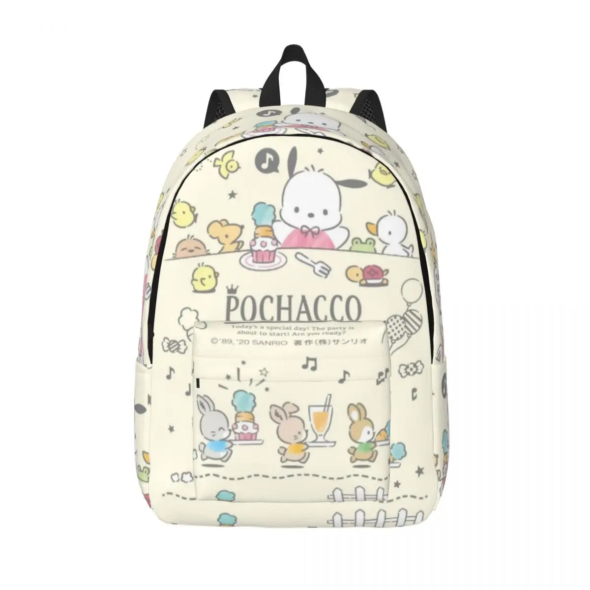 Pochacco For Girls Boys Large Capacity Student Backpack Lightweight waterproof Backpack 15in 17in