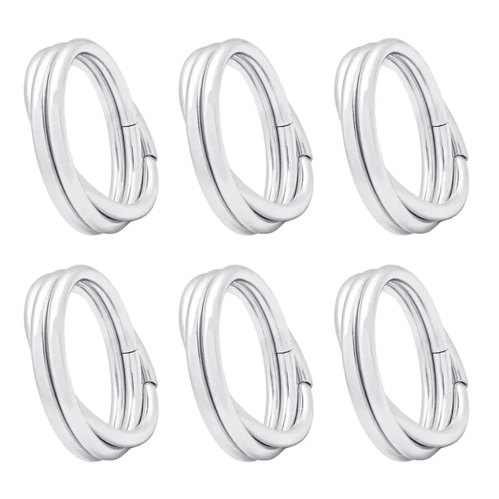 

6Pcs Napkin Rings Stainless Steel Elegant Table Decor for Wedding Party Dinner Holiday Events Napkin Holders Serviette Buckle