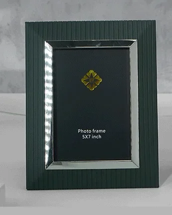 Modern Luxury Leather Photo Frame - Creative 6-Inch & 7-Inch Desktop Display for Bedroom and Home Décor  Picture Frame
