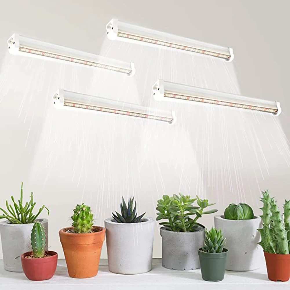 Lámpara LED de alta eficiencia para cultivo de plantas, fitoamplificador luminoso para cultivo de plántulas de flores, 2 piezas/4 piezas