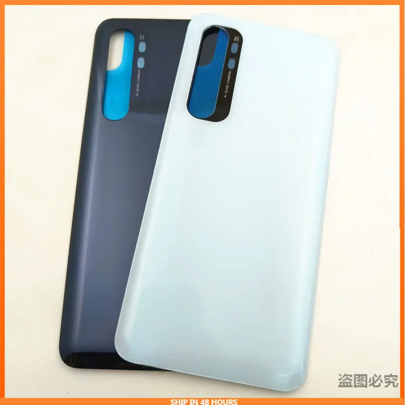 

Крышка батарейного отсека для Xiaomi Mi Note 10 Lite, Задняя стеклянная панель, задняя крышка корпуса, Замена батарейного отсека для Mi Note 10 Lite