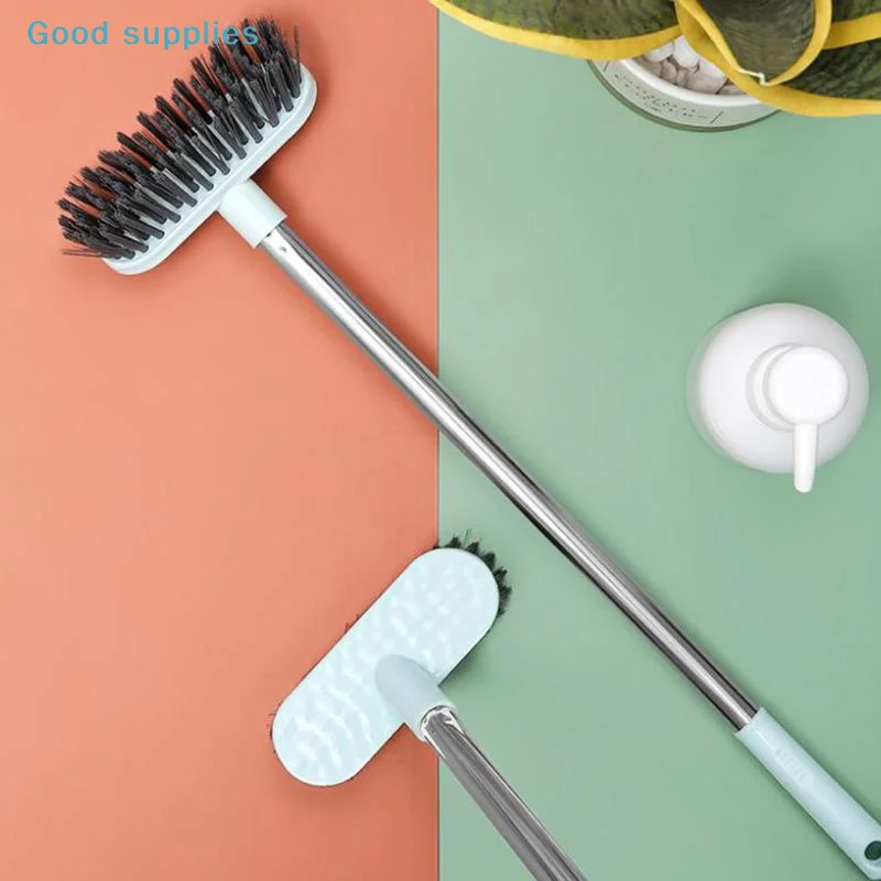 Multi-Purpose Floor Scrub Brush with Long Handle for Balcony Patio Garage - Heavy Duty Hardwood Scrubber for Indoor & Outdoor Us