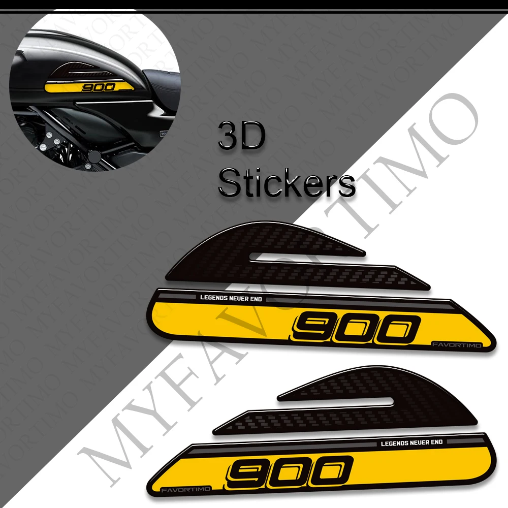 For Z900RS Z900 RS Z 900 Cafe SE ABS 3D Motorcycle Stickers Tank Pad Protection Kit 2017 - 2026