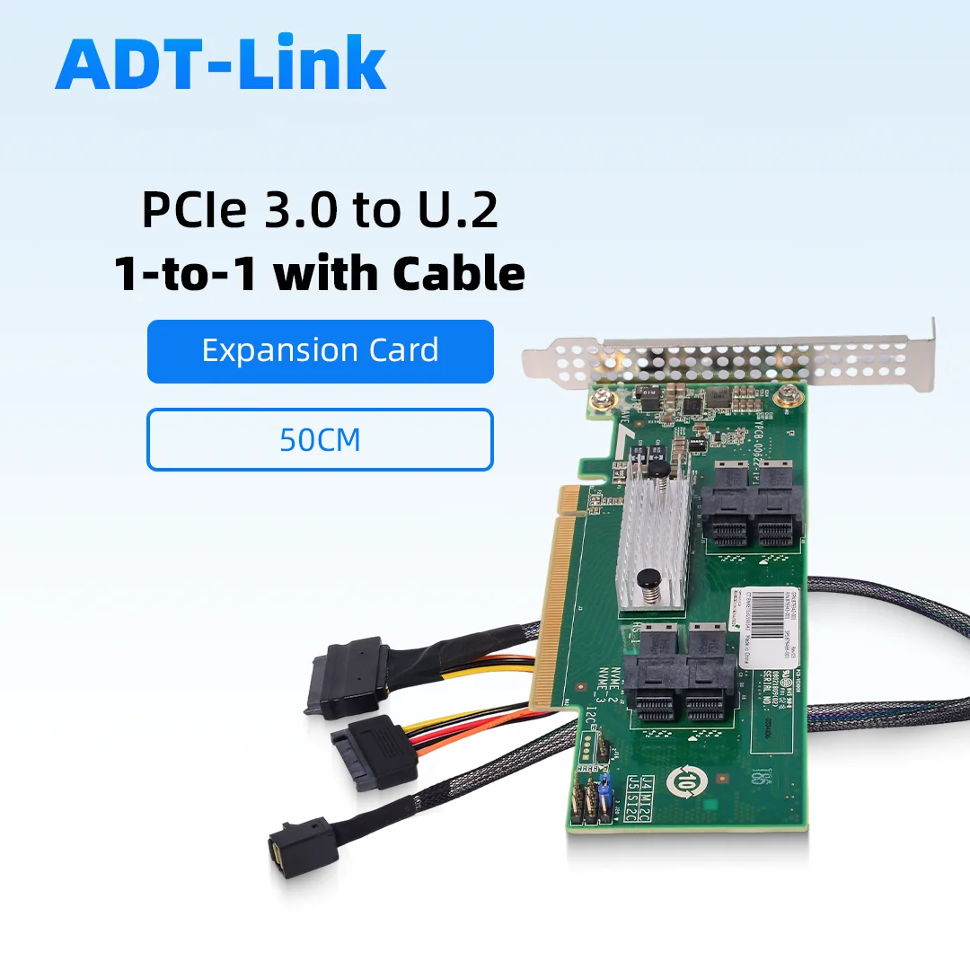 PCIe 3.0 Adapter Card + Riser Cable X4 X8 1-to-2 1-to-4 for Gaming Graphics Card External  Expansion Extension Card Baseplate