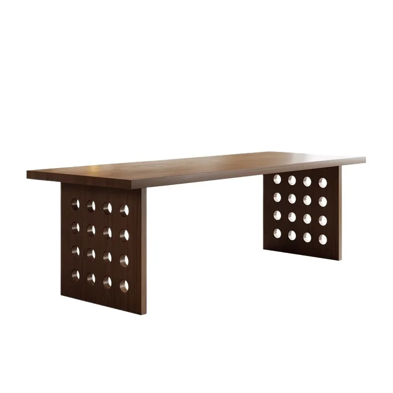 

Large Board Desk Study Home Calligraphy Pegboard Long Office Desk Home Furniture &Solid Wood Modern Living Room Natural Wood