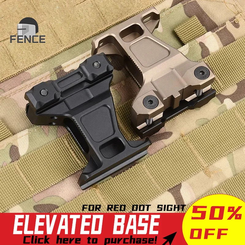 

Tactical Metal Fast Scope Red Dot Sight Lerna Mount Kit Elevated Base Hunting Mounts Fit 20mm Picatinny Rail Weapon Accessories