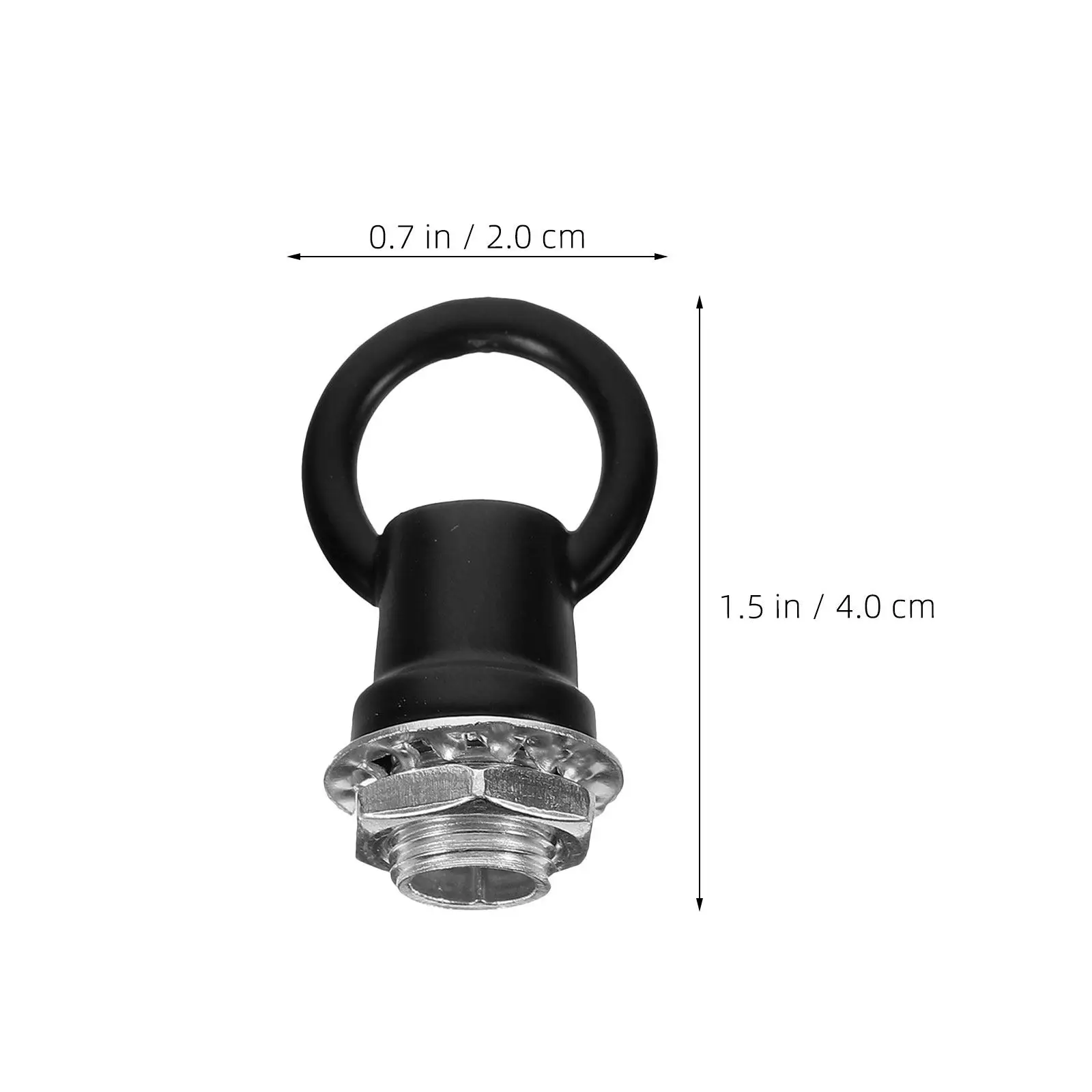 12Pcs Heavy-Duty M10 Threaded Eye Nuts Load-Bearing Ceiling Light Hooks for Hanging Lamp Hardware Chandelier Chains