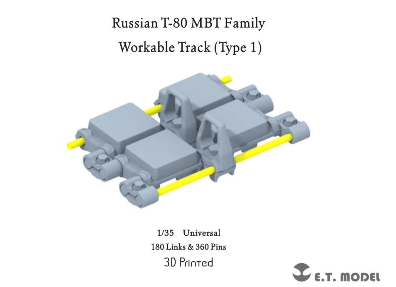 

ET MODEL P35-067 1/35 Russian T-80 MBT Family Workable Track（Type 1）