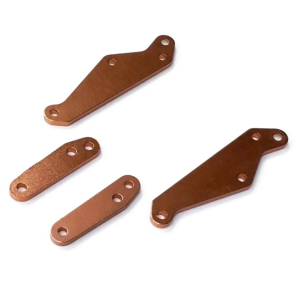 ชุดแผ่นกันกระแทกหลังอะลูมิเนียมและคาร์บอนไฟเบอร์ สำหรับ Tamiya Frog BlackFoot Monster Beetle Subaru Brat 2wd ORV Chassis