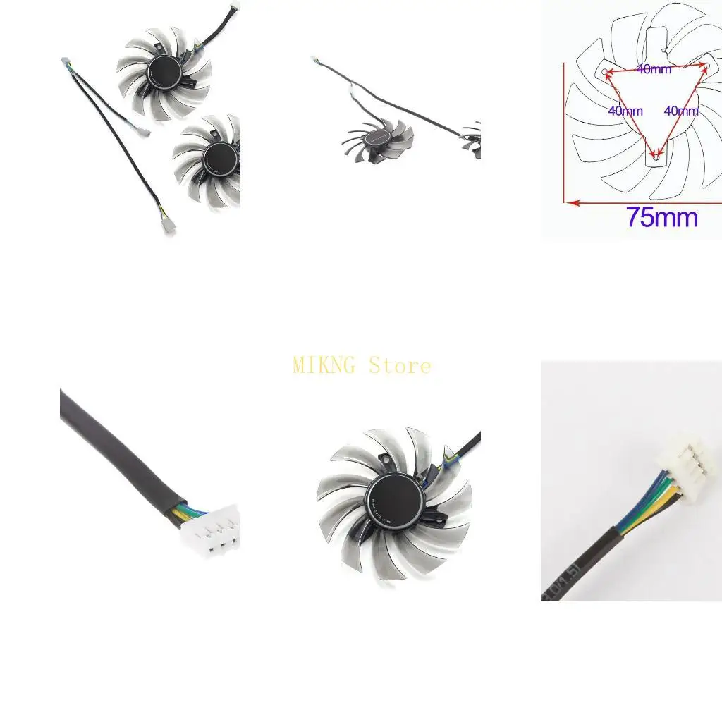 GA81S2U VGA Fan for ZOTAC 970 Graphics Card Cooling Fan 4Pin 12V 0.35A best sale