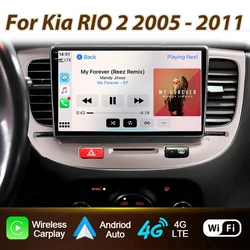 Android For Kia RIO 2 2005 - 2011 Carplay Car Radio Multimedia Auto GPS Navigation Player 4G WIFI Stereo 2din DVD Screen Video