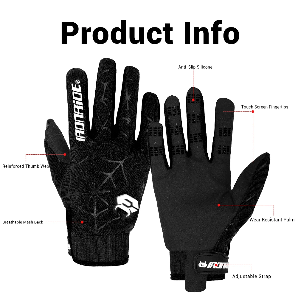 New Motorcycle Gloves Summer Breathable Gloves Off-road Riding Gloves Touch Screen Full Finger Gloves Motorcycle Equipment