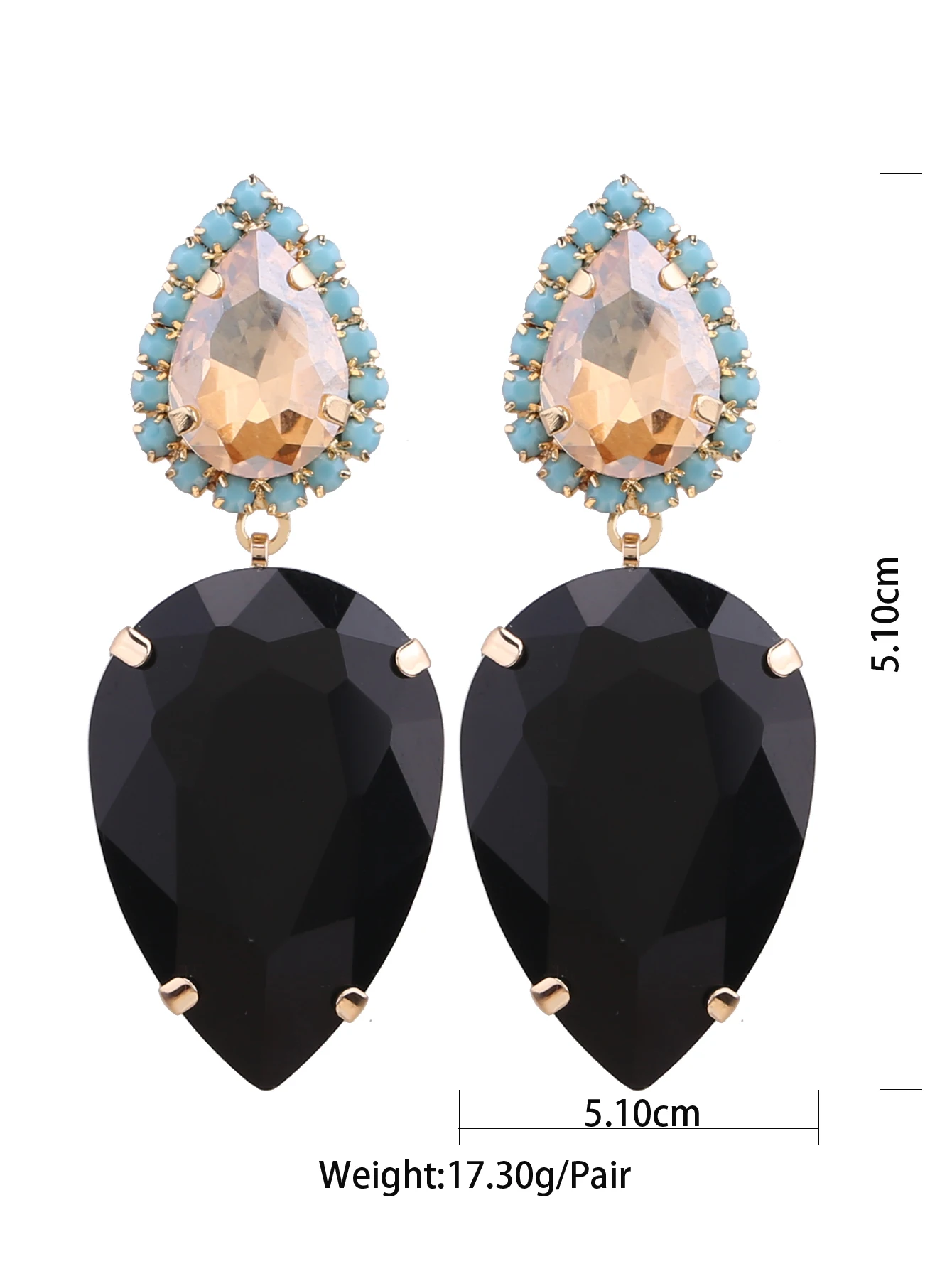 egant Drop Style Women’s Stud Earrings GemstonesCopper Base Perfect for Casual Attire Weddings and Parties Everyday Earrings