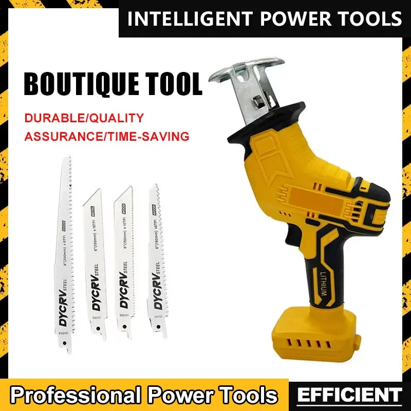 

Подходит для Dewalt 2800 об/мин, аккумуляторная сабельная пила, 20 В, бесщеточная электрическая пила, многофункциональная пила для резки металлических деревянных труб, электроинструмент