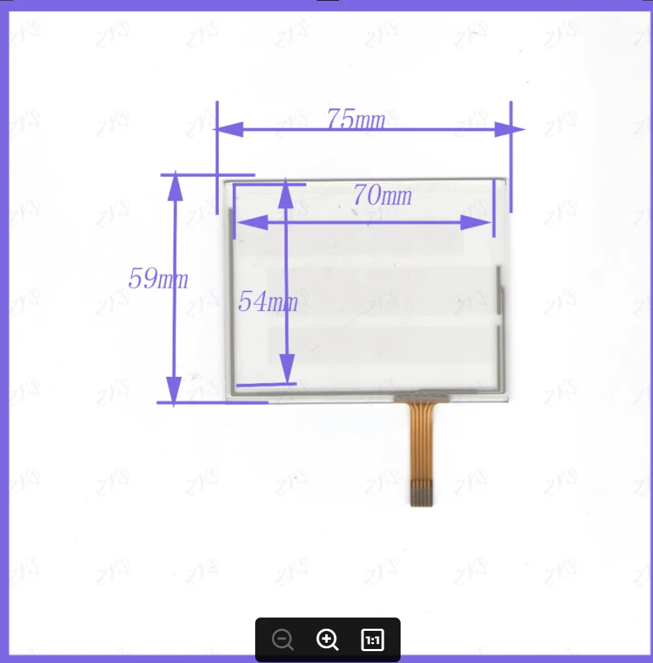 ZhiYuSun 3.5inch touch 5lines panel for Car DVD, 75*59 GPS Navigator screen  glass  this is compatible