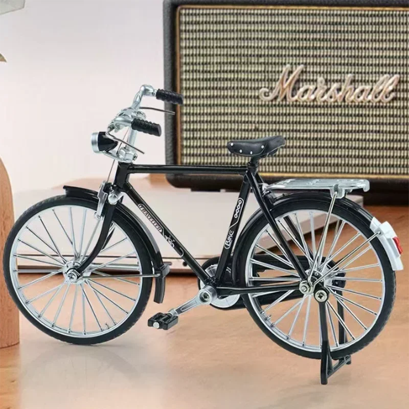 DIY Assembly Kit Mini Alloy Model Retro Nostalgic Bicycle 1:10 Fun DIY  Hands-on Ability Collection Living Room Decoration