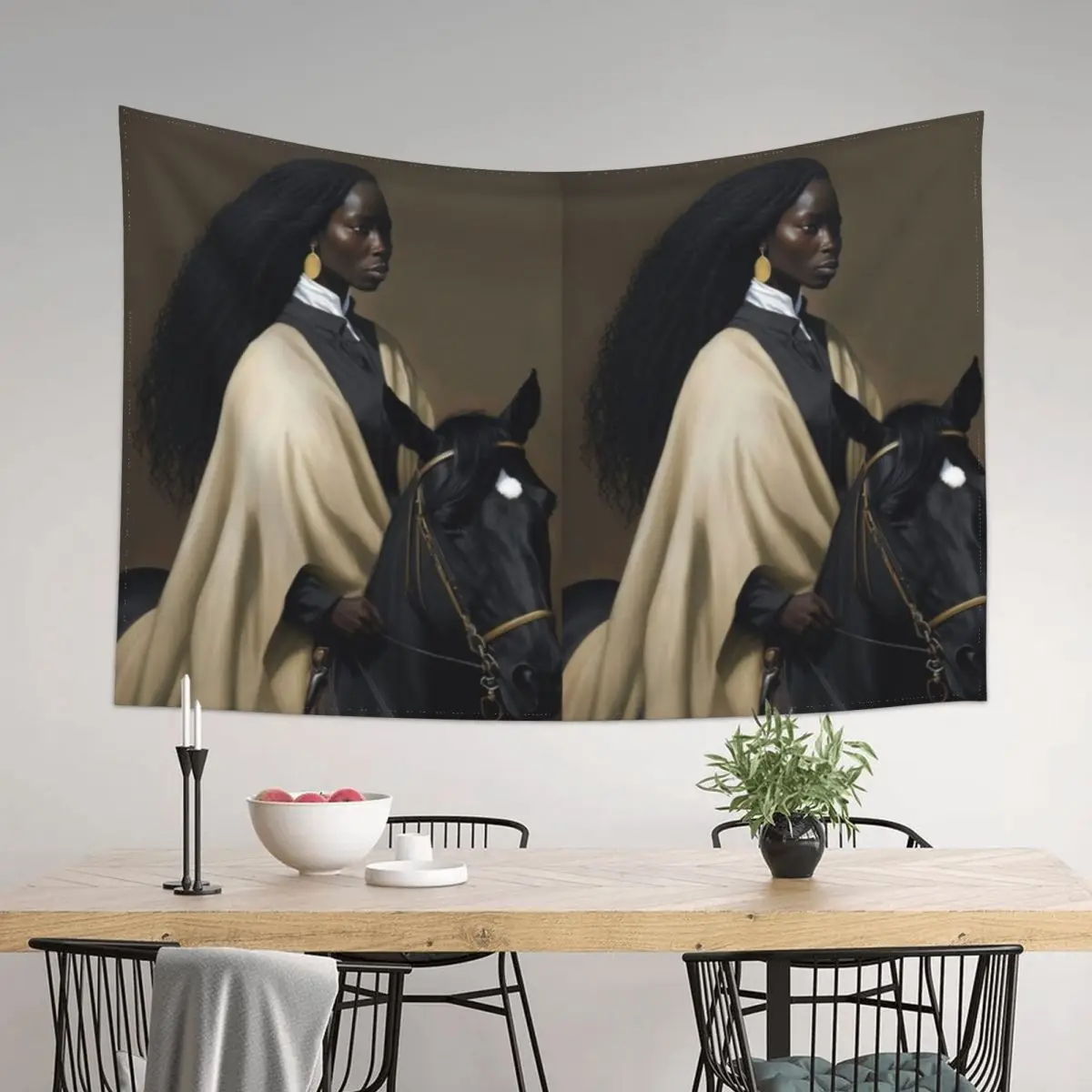 

Afrocentric Fine Art Tapestry Japanese Room Decor Room Ornaments Art Mural Tapestry