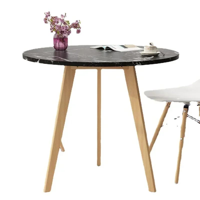 

New Nordic Dining Tables and Chairs Set Conference Table round Small Coffee Modern