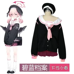 Game Blue Archive Shimoe Koharu Cosplay Costume Halloween Role Play Women Lady Suit Cosplay Black Sailor Skirt Lovely Clothes