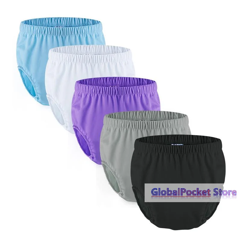 [TG823]1Pcs Swimming Pants Eldly  Cover Waterproof  For Adults Washable Reusable  Care Pants Leak-proof Pants