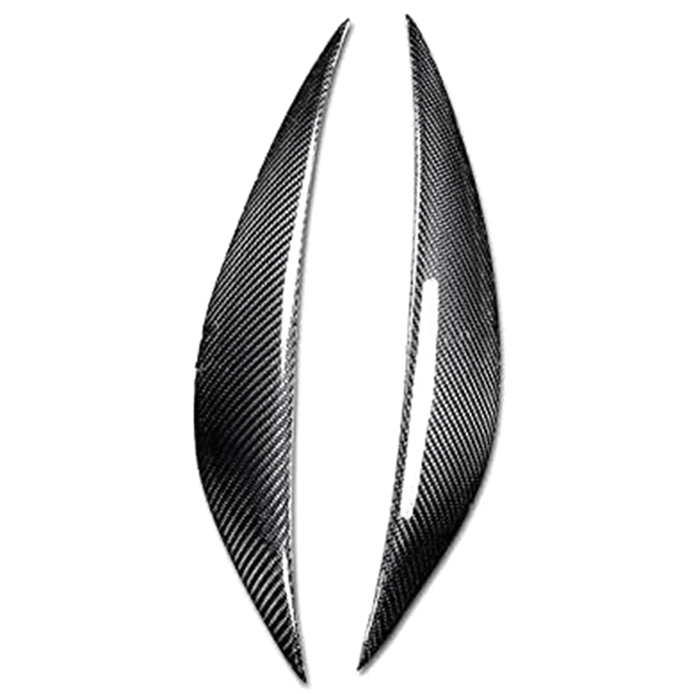 Car Carbon Fiber Headlight Eyebrows Eyelids Trim Strip for Mercedes Benz C Class W204 C180 C200 C260 C300 C350 2008-2011