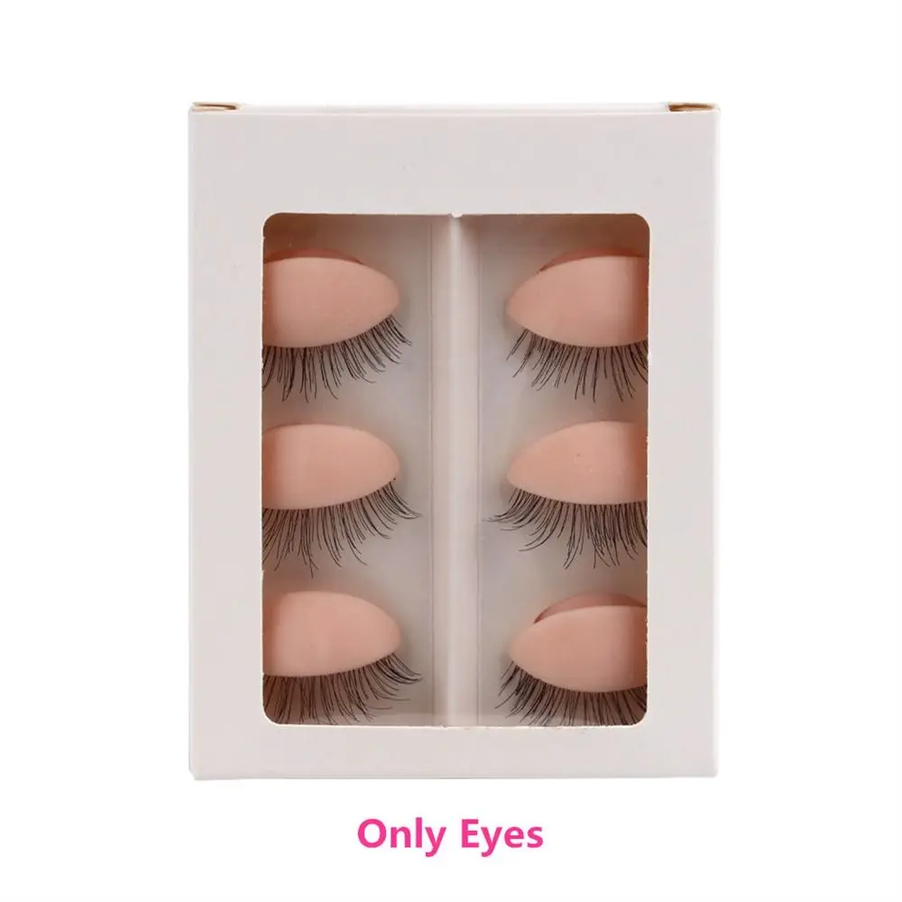 Lashes Eye Facial For Starter Replacement Grafting Eyelashes Tools Practice Training Head Eyelashes Extension Training Model