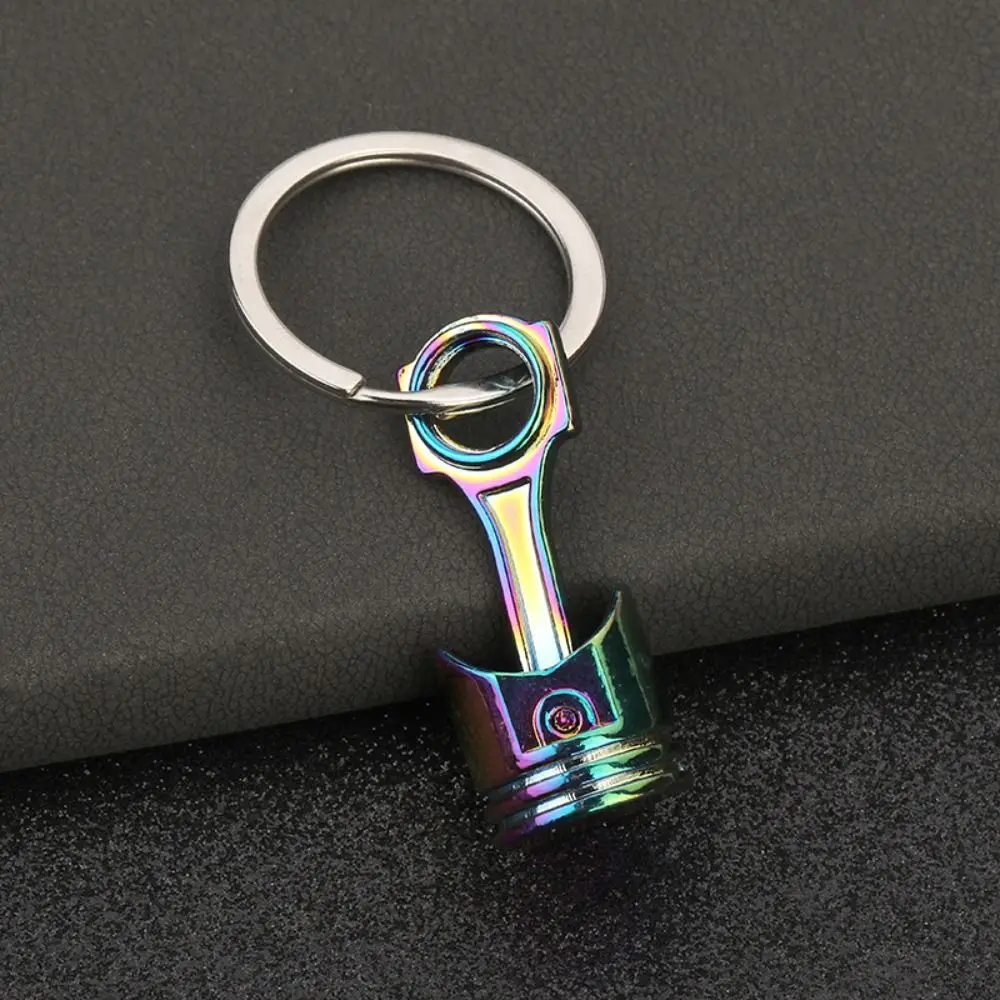 Unique Alloy Car Engine Piston Keychain Car Accessories INS Piston Model Keyring Mini Keyring Auto Parts