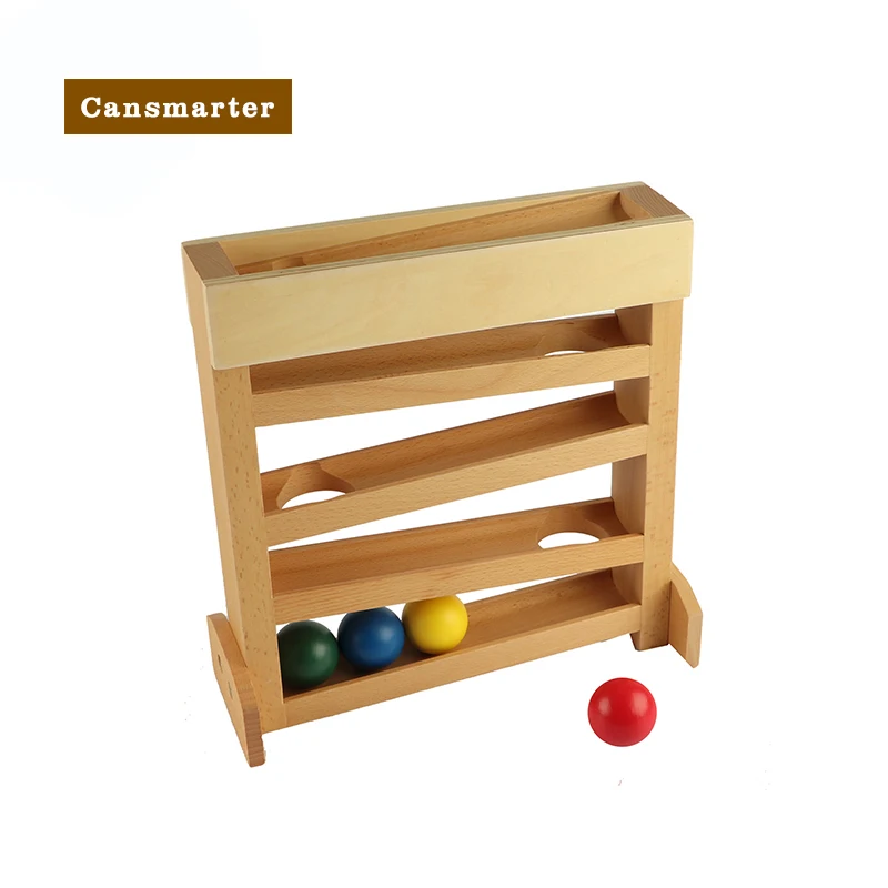 Montessori Kid Toy Colored Wooden Ball Visual Tracker Early Childhood Education Preschool Learning Educational Toys for Children