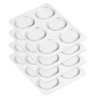 24 Pieces Drum Dampeners Moon Gels Silicone Gel Pads Non-Toxic Soft Drum Mute Dampeners for Drums Cymbals Tone Control