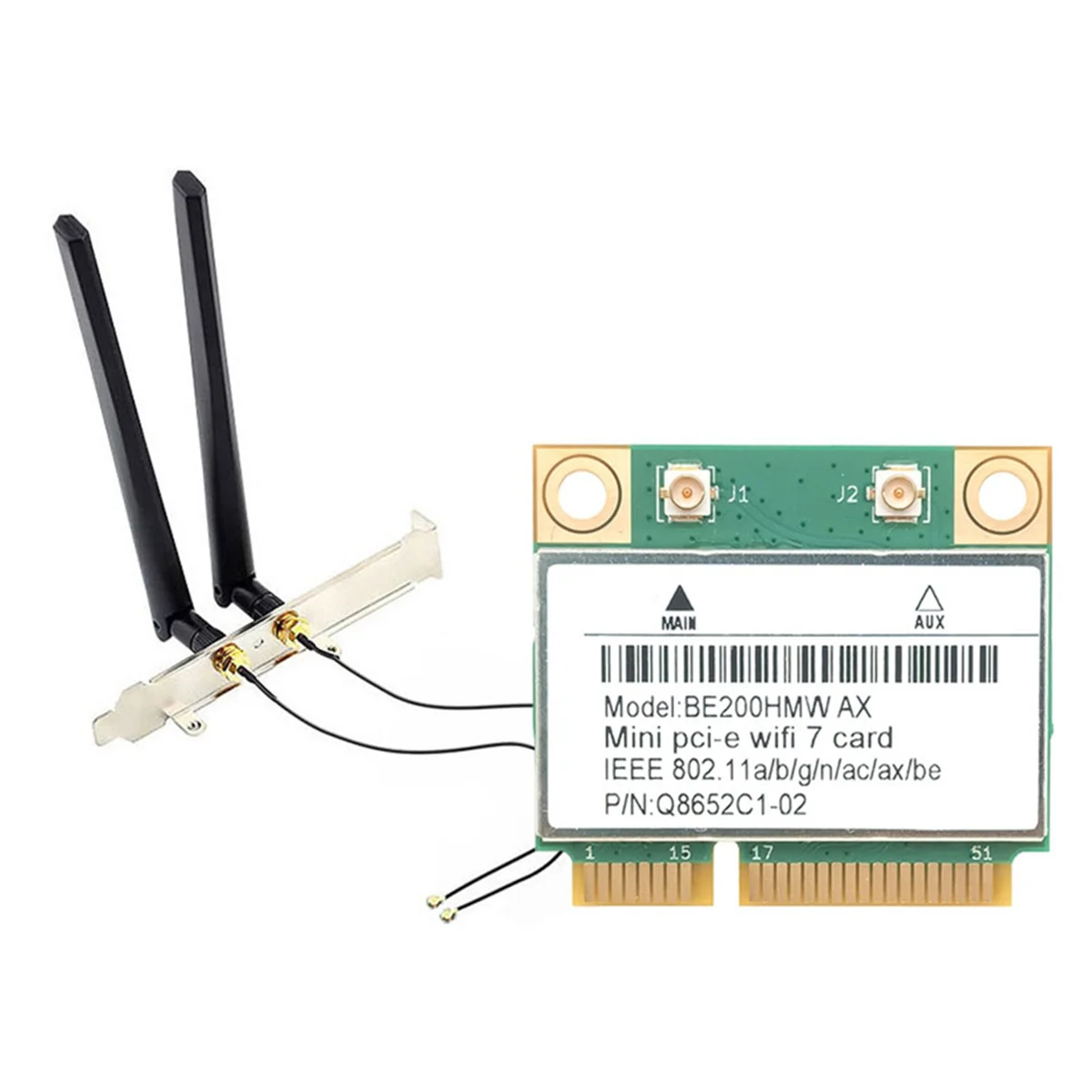 

SUPER HOT BE200 WiFi 7 Mini PCI-E WiFi Card BE200HMW 8774Mbps 2.4G/5G/6Ghz
