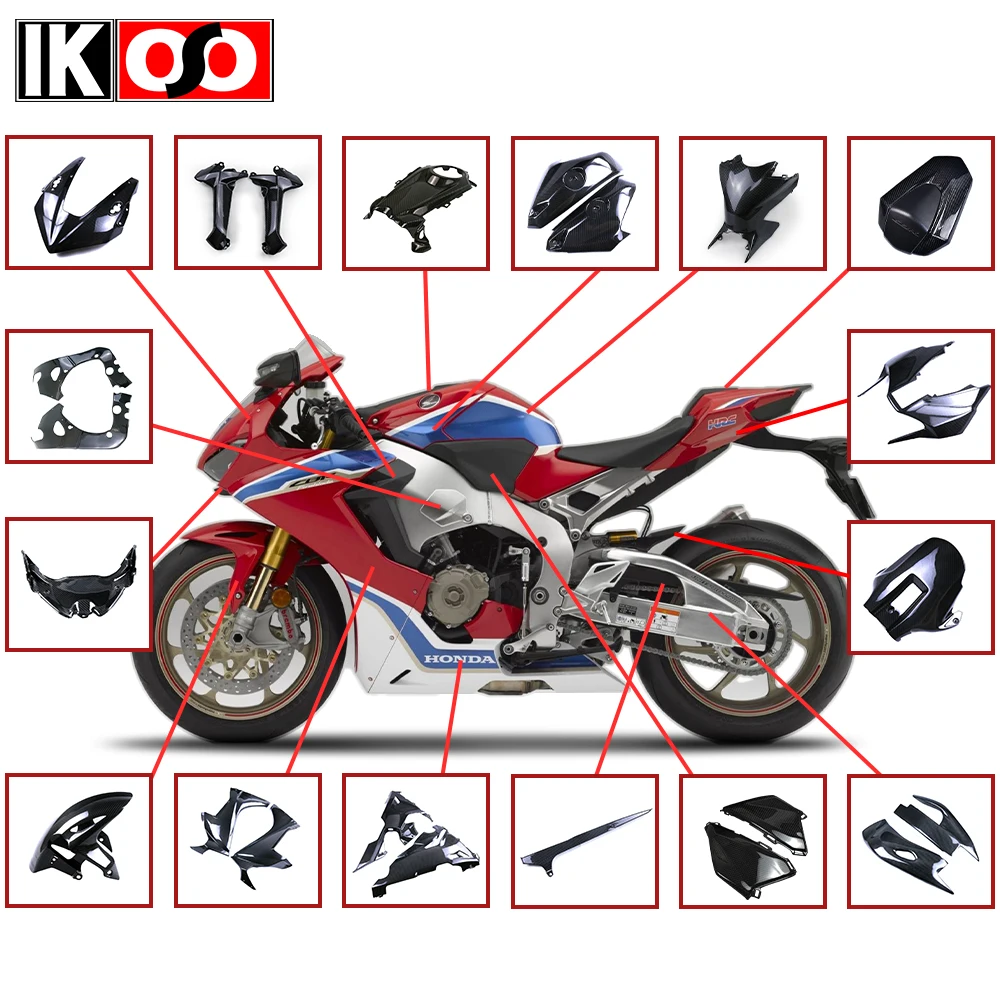 For Honda CBR1000RR-R Carbon Fiber Airbox Cover 100% Full Dry 3K Carbon Fiber Motorcycle Parts and Accessories 2021+