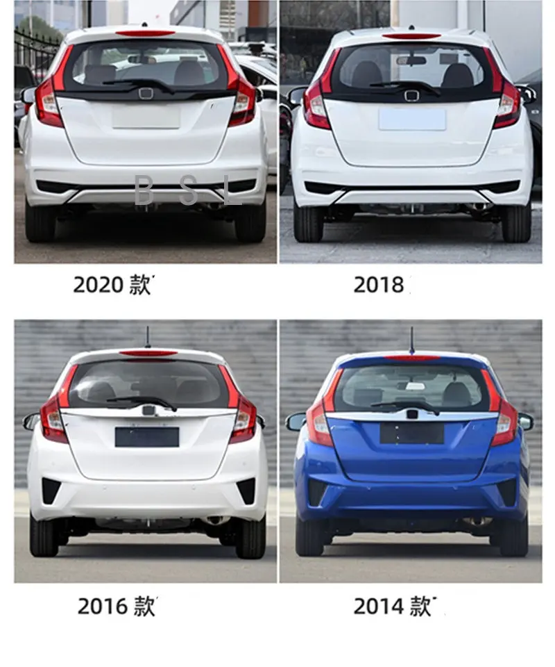 For Honda fit 2014-2020 tailgate trim trunk tail cover rear car accessories accesorios para auto