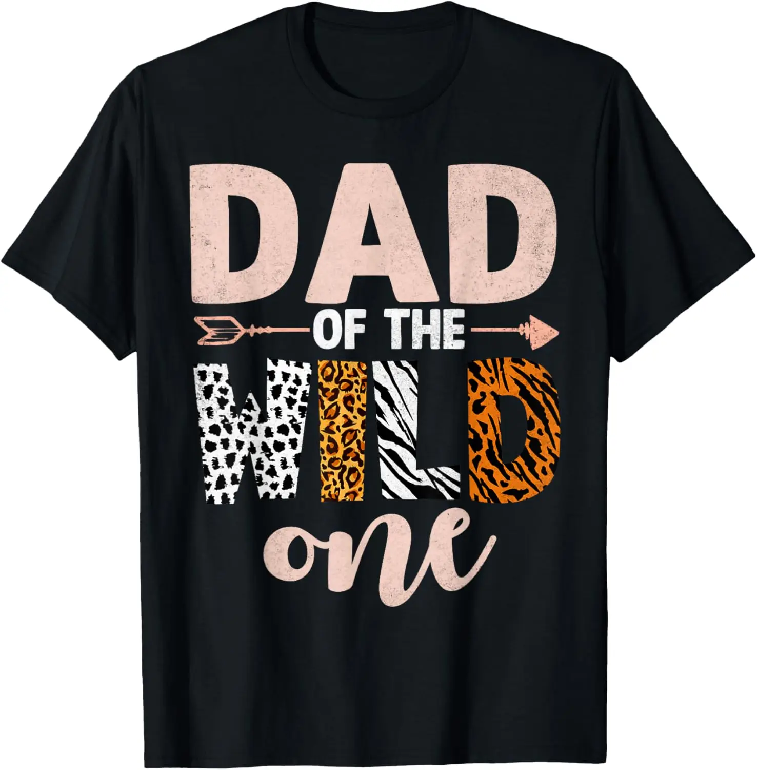 Dad And Mom Of The Wild One Birthday Girl Family Party Decor T-Shirt