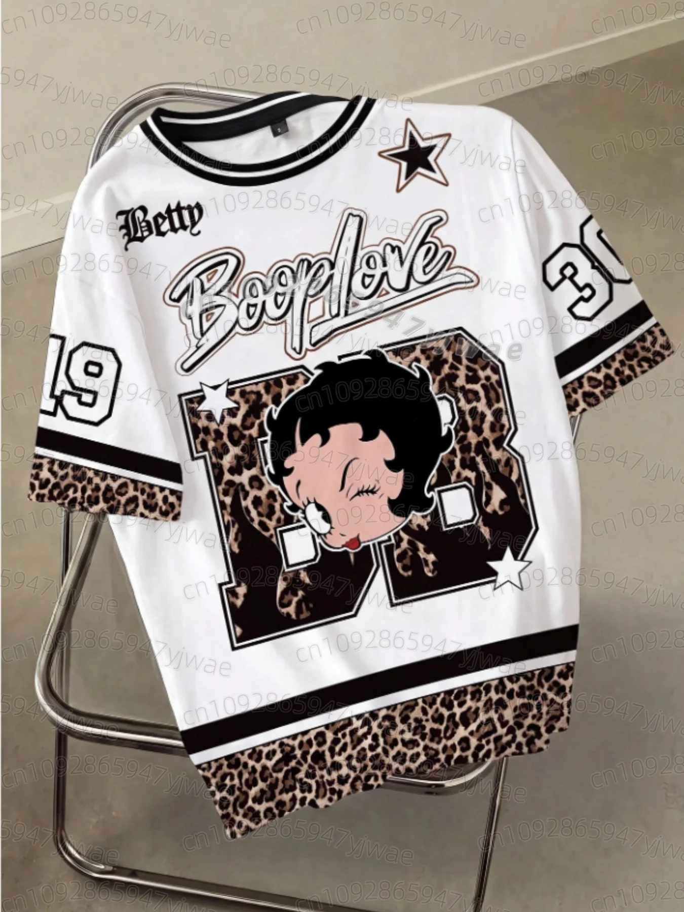 2026 KIDS Cartoon Betty Boop Print Herren Damen Kurzarm-T-Shirt Lässiger 3D-Druck Sommer MÄNNER FRAUEN Sport-Oberteile KIDS T-Shirt – Detail 5