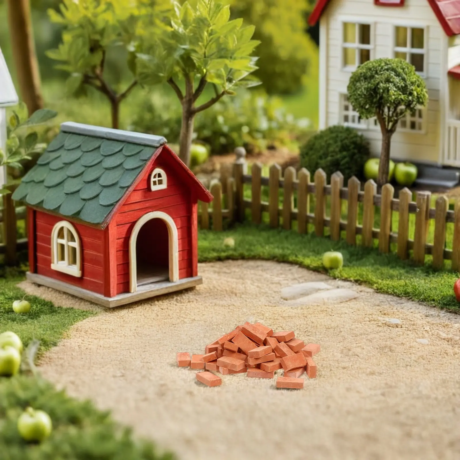 

150Pcs Brick Simulation Decors Burr Free Smooth Creative DIY Castle Sand Table Accessories Miniature Scene Landscape Decor