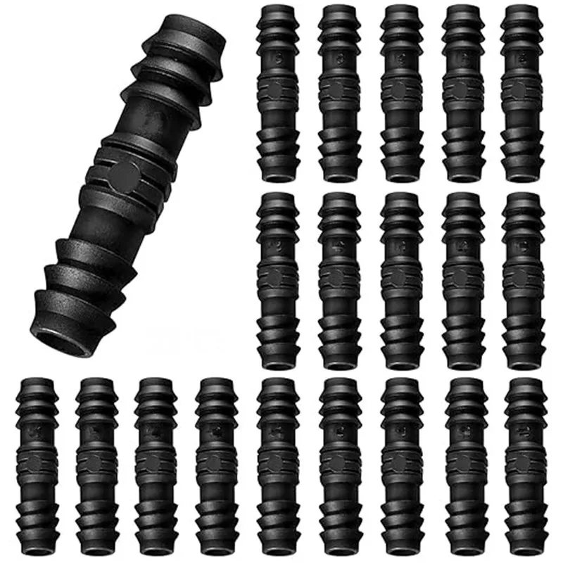 14pc 16mm Drip Irrigation PE Pipe Barb Connector Tee Elbow End Plug 1/2'' Garden Water Hose Repair Extension