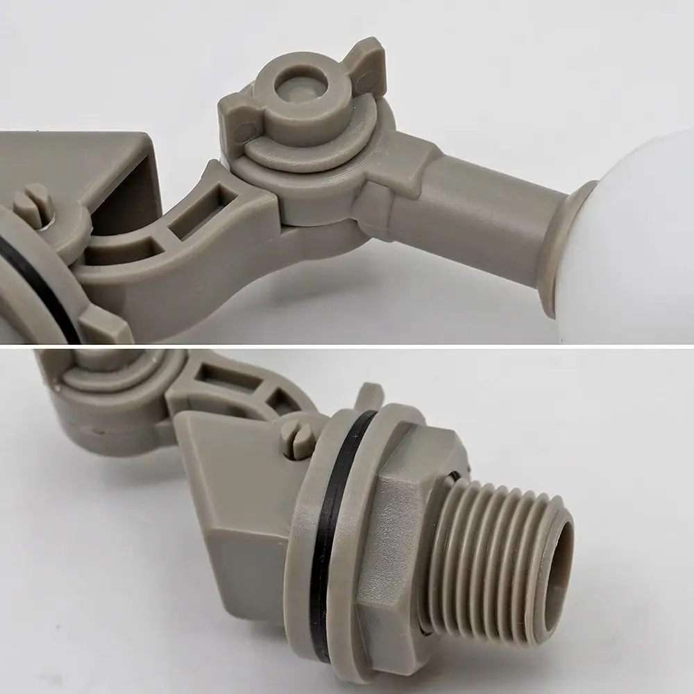 1Pcs 1/2 DN15 3/4 DN20 Float Ball Valve ABS PE Plastic Water Level Control Valve 360 Degree Adjustable Anti Overflow