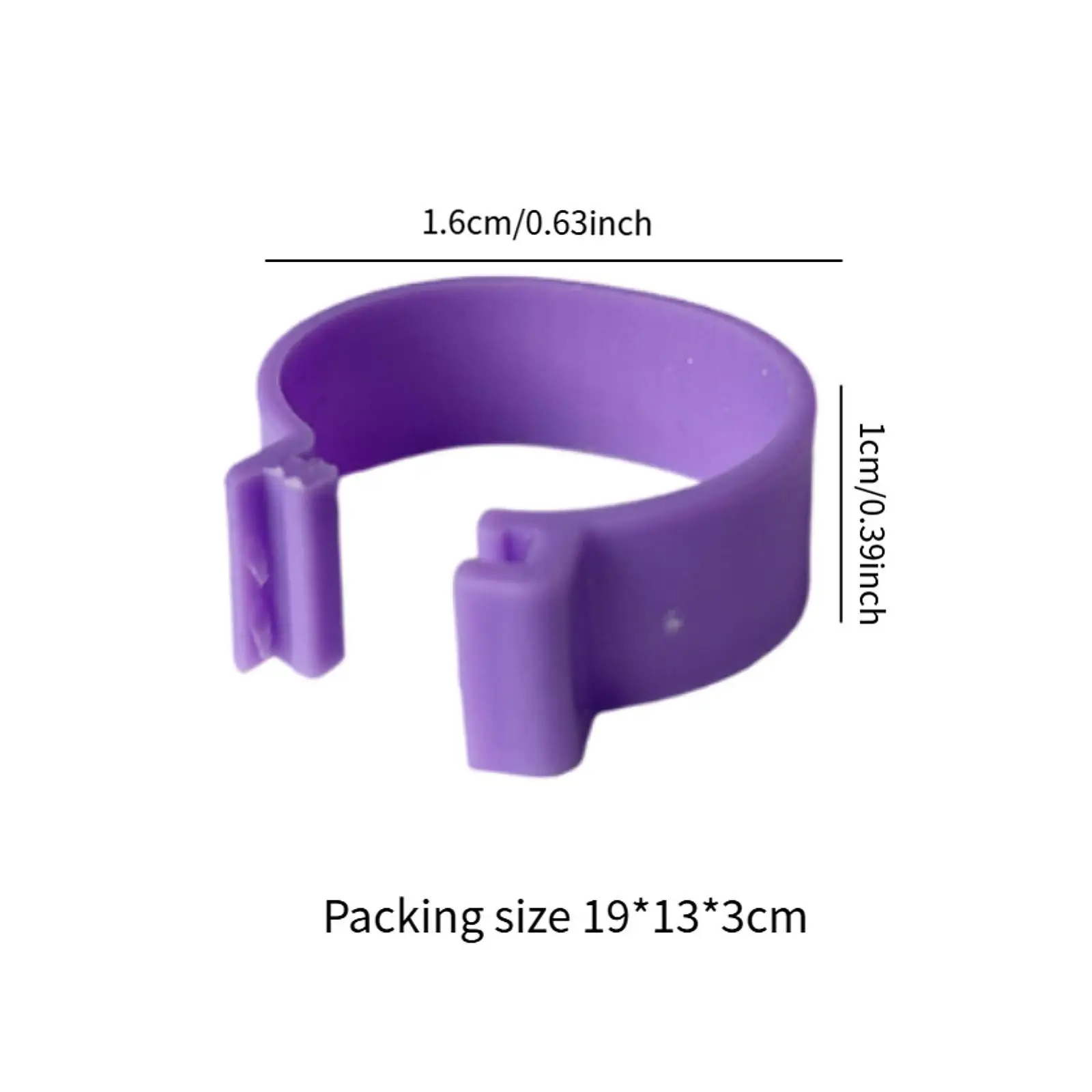 Chicken Identification Band ABS Reusable Foot Label Rings Numbered Tag Marker for Duck Goose Poultry Birds