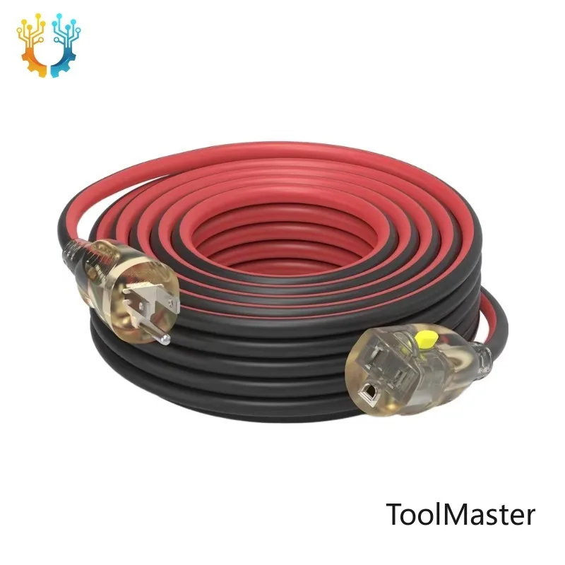 

【2026】14/3 Gauge 25FT Heavy Duty Nema Outdoor Extension Cord SJEOW All-Weather Jacket (-50C 105C) LED Lighted 15A 1875W 3 Prong