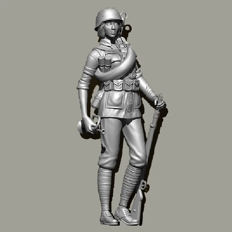 

1/35 Resin Model Figure Horn Operator Soldier Gk Micro Miniature 3d Printed White Model Toy Unassembled And Unpainted Kit