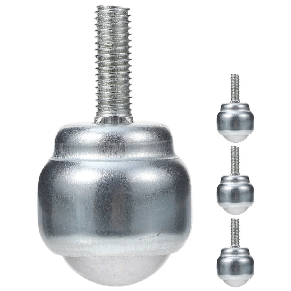 4 Stück Metall-Kugellager-Lenkrollen, glatt drehbar, 360 Grad, für Werkbank, Möbel, Maschinen, kleine Größe, leicht