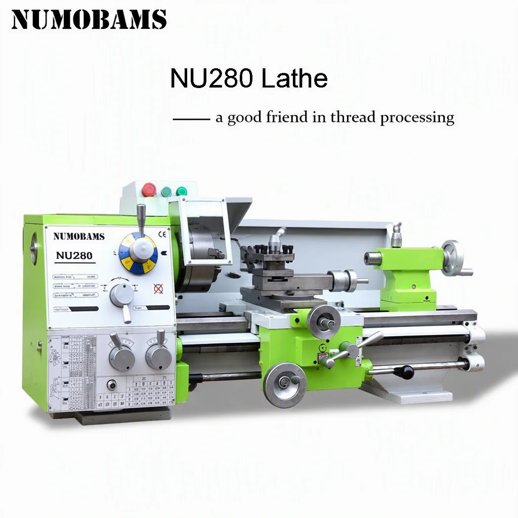 280mm Swing Metal Lathe NU280 750W Motor MT5 Spindle For Workshop Use